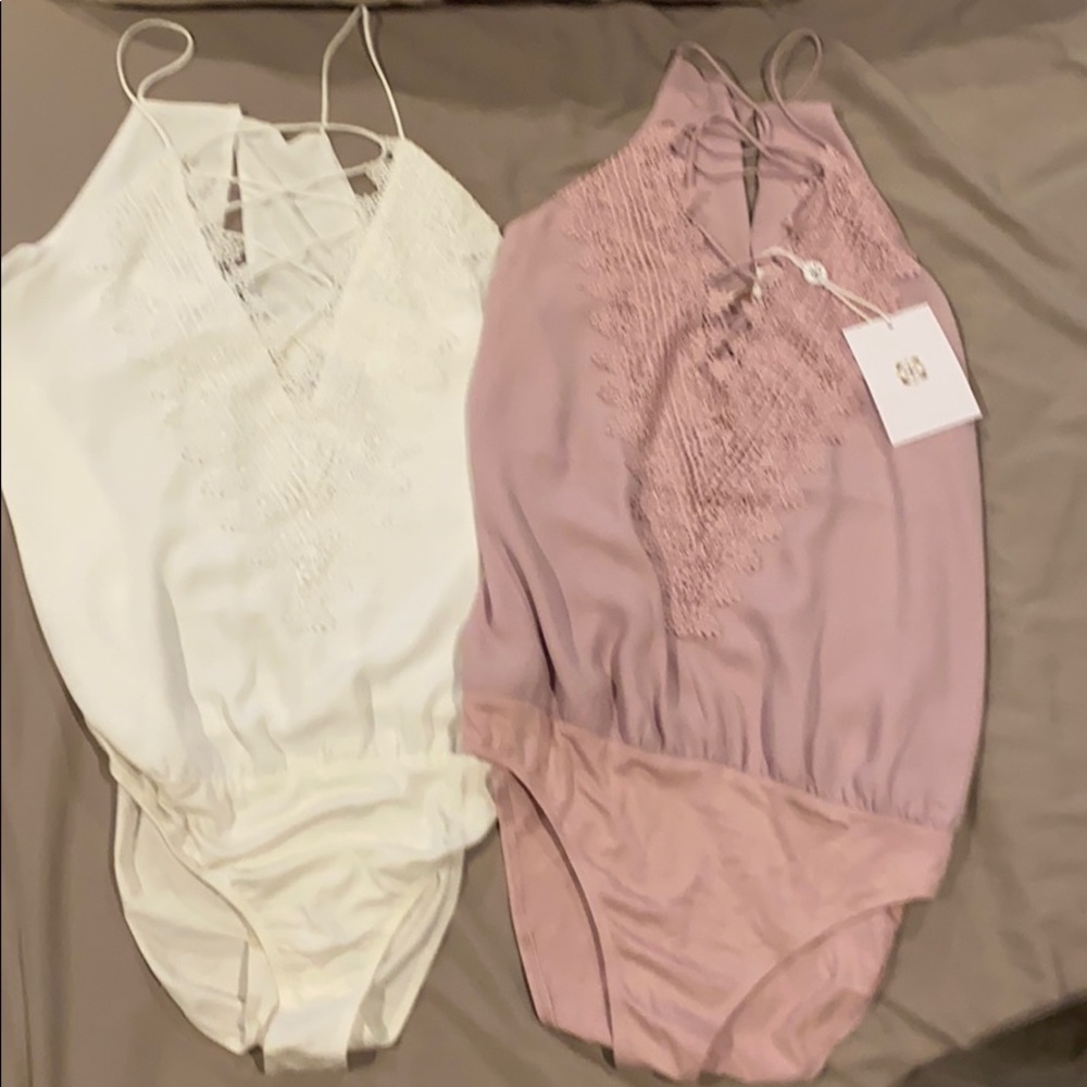NWT WAYF Women's Posie Bodysuit
